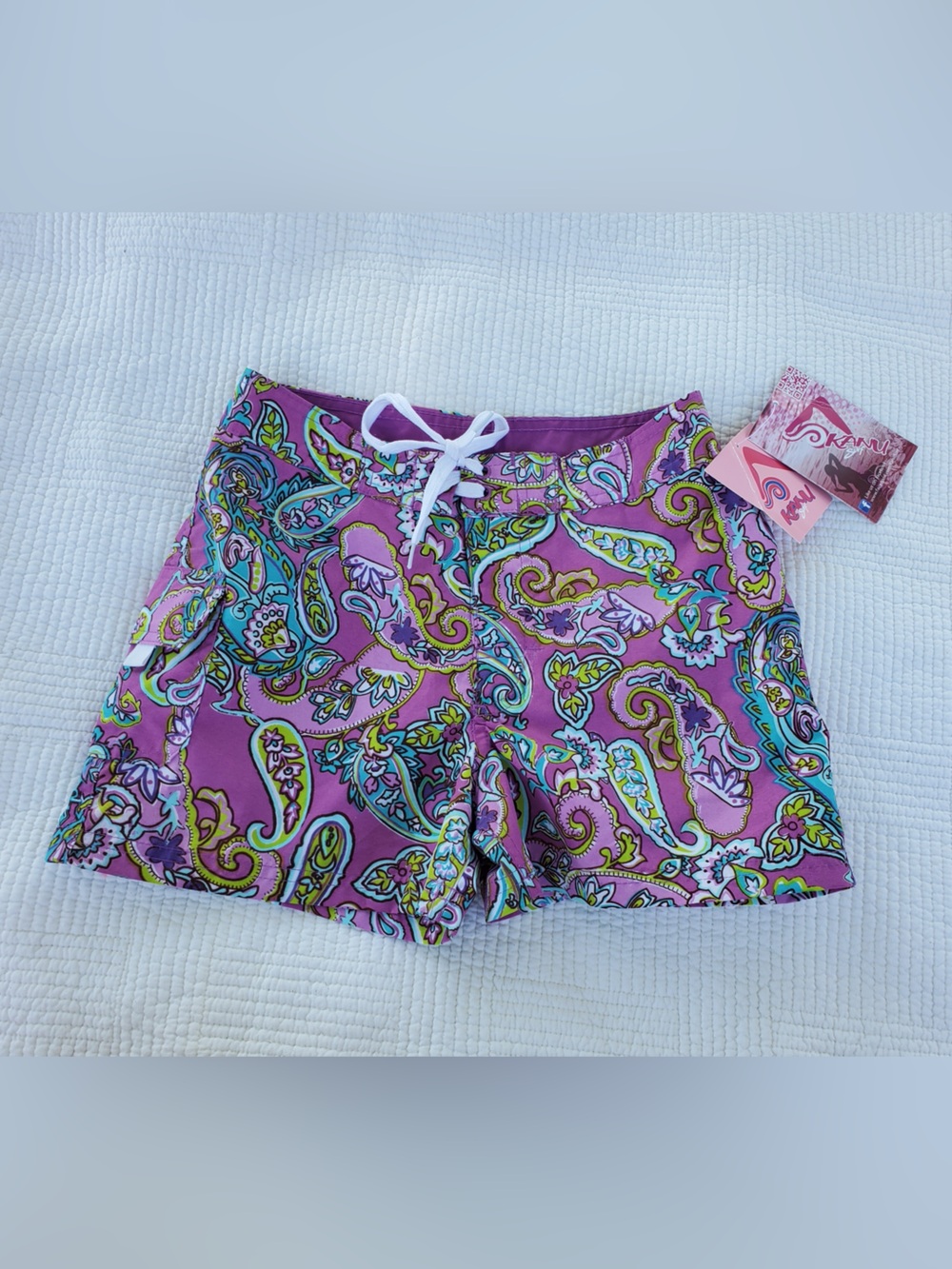 Paisley KANU Board Shorts with Drawstring